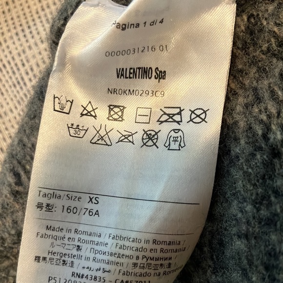 Red Valentino Cropped Wool Top - Picture 3 of 3